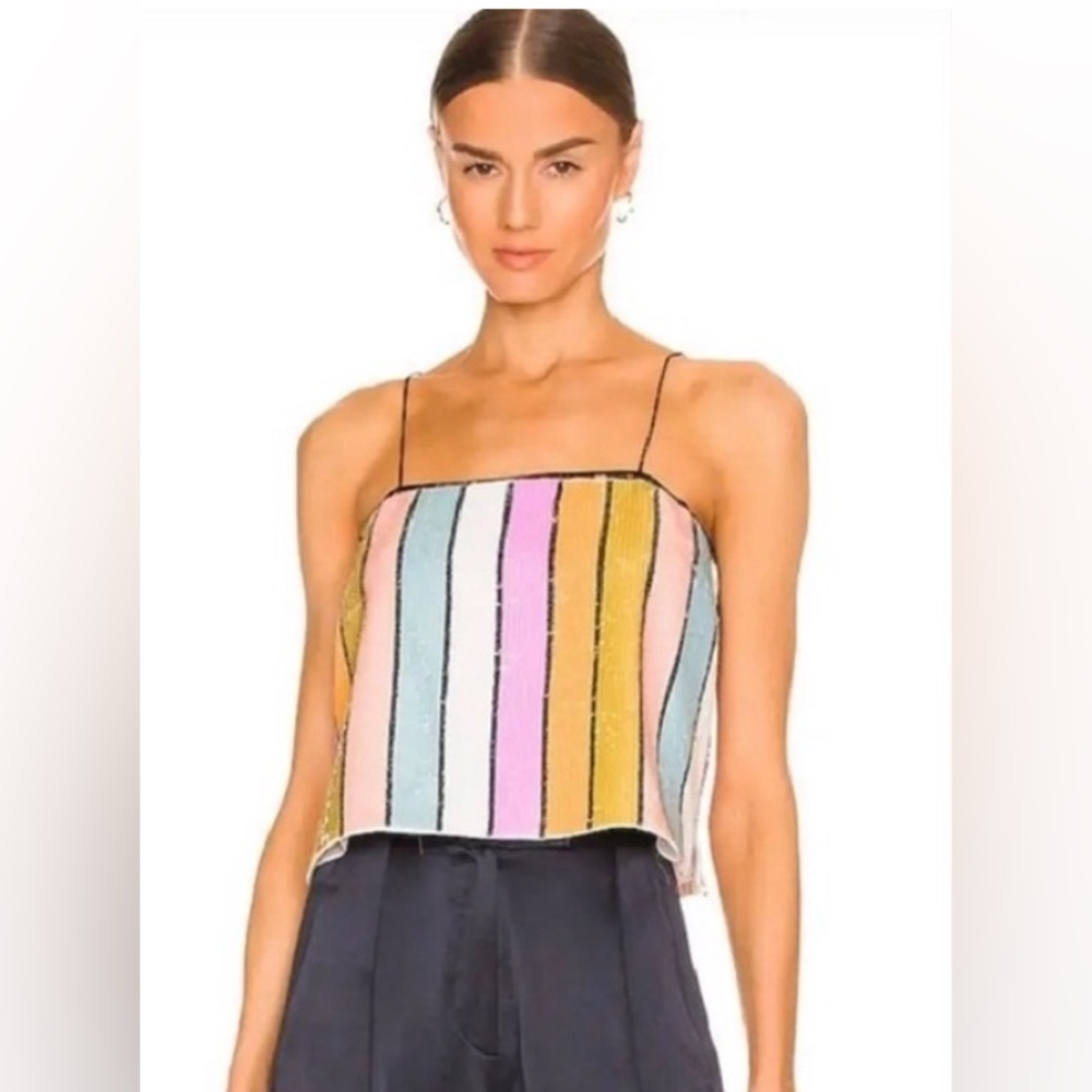 Veronica Beard Harmoni Sequin Top